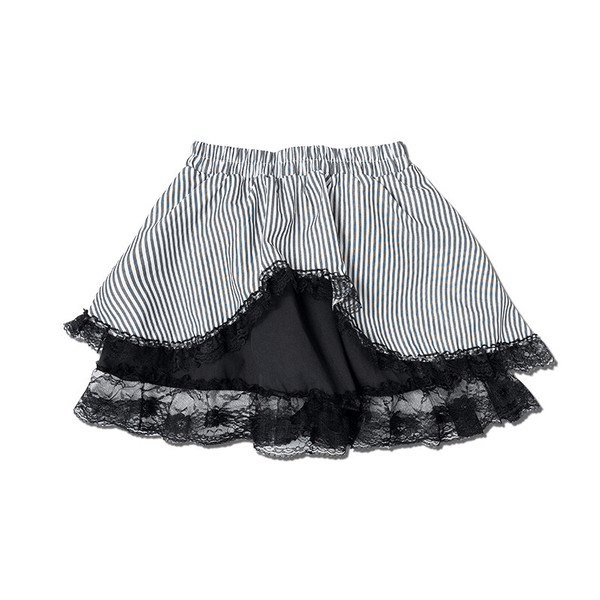 Goth, Emo, Punk, Lolita Grey Cross Charm Mini Skirt - M