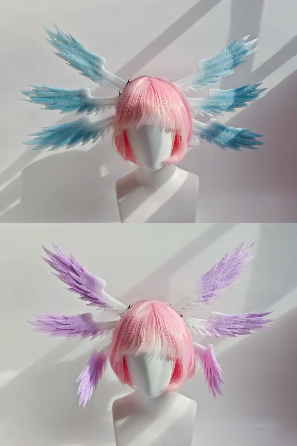 6x Angel Wings lightweight Foam Anime Cosplay Prop Headpiece Hair Clips