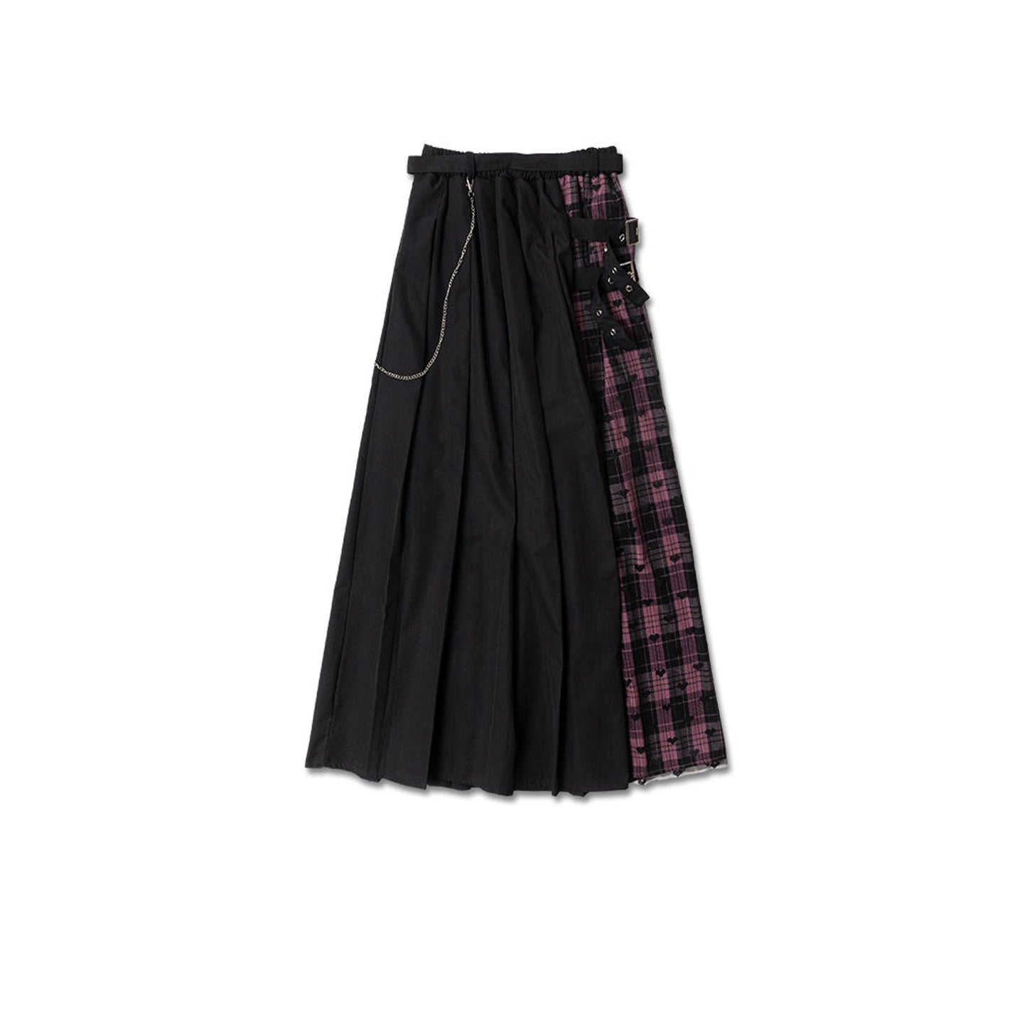 Japanese Harajuku Love Punk black pink skirt