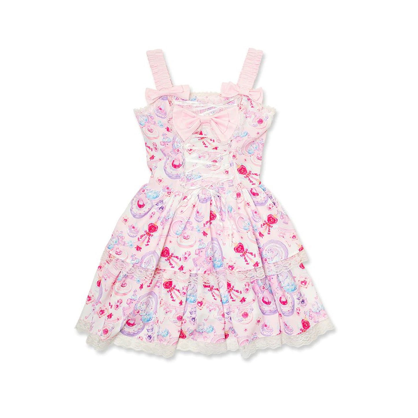 Kawaii Lolita Japanese style pink dress