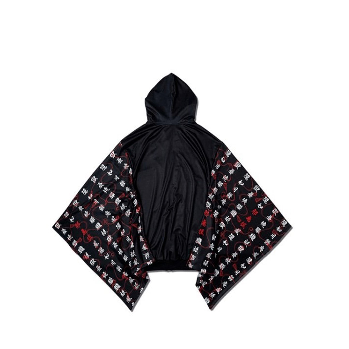 Dark NEO Japan black kimono zip hoodie