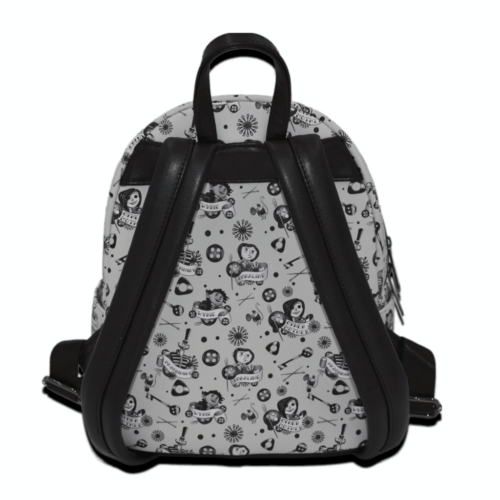 Loungefly Coraline Grey AOP Mini Backpack