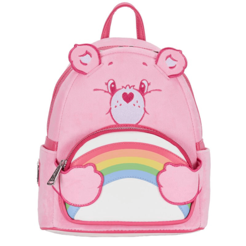 Loungefly Care Bears 40th Anniversary Cheer Bear Cosplay Plush Mini Backpack