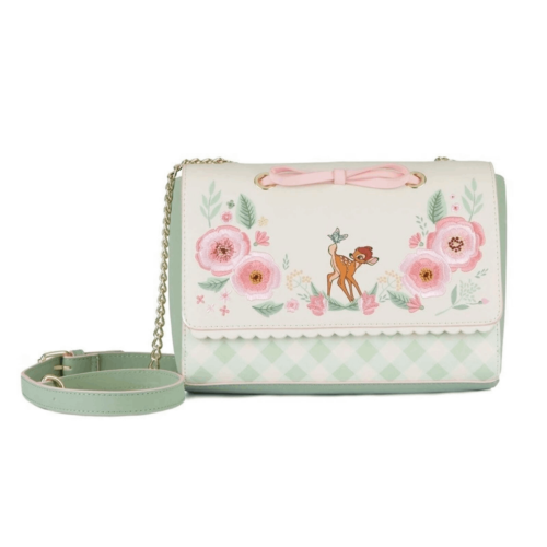 Loungefly Disney Bambi Spring Time Gingham Crossbody Bag