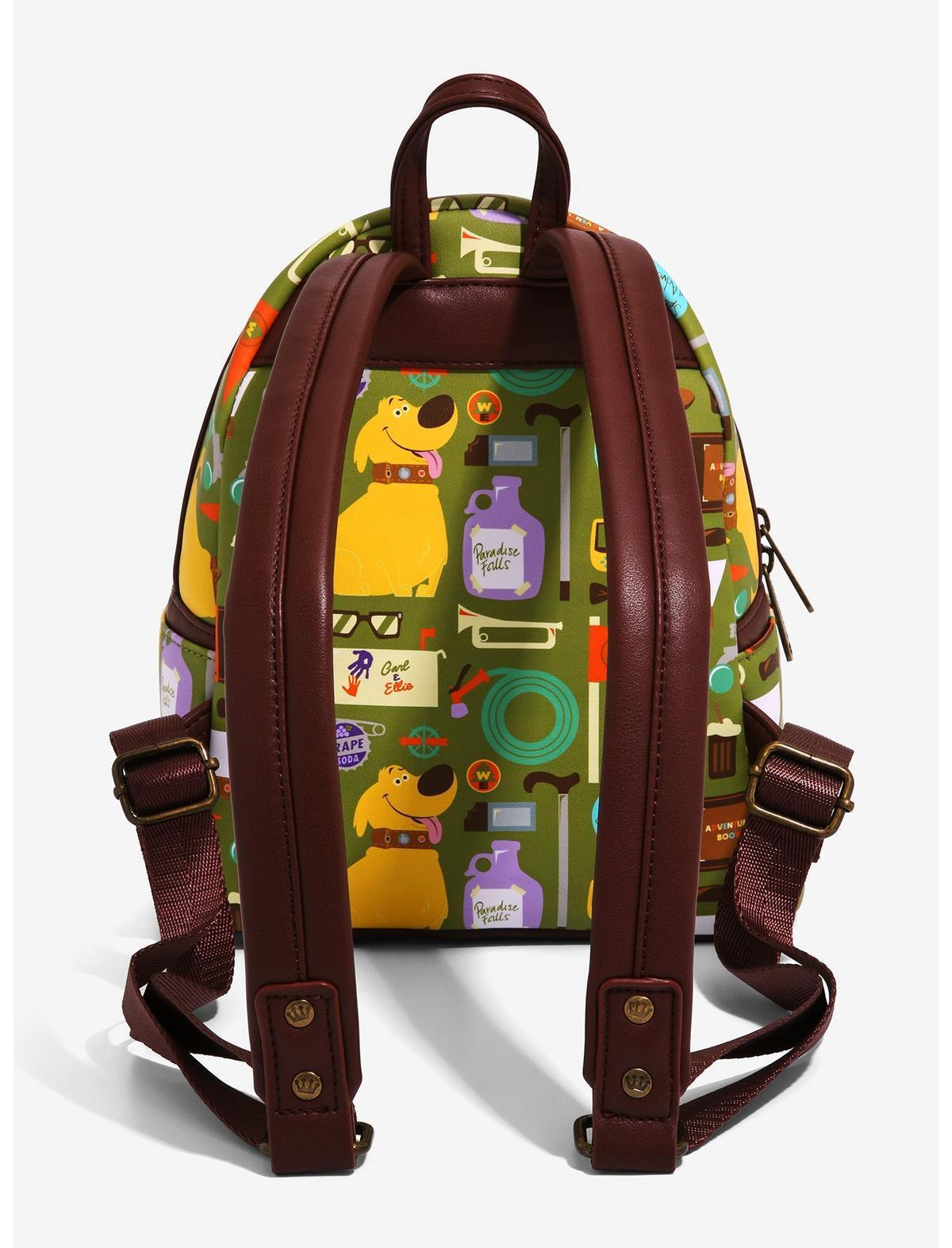 Disney Pixar Up Loungefly Backpack Dug Knick Knacks Pattern Bag