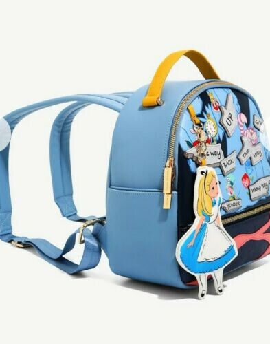 Danielle Nicole Disney Alice In Wonderland Signs, Direction Mini Backpack Bag