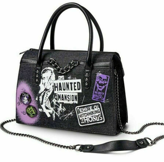 Disney Parks Haunted Mansion Loungefly Hitchhiking Ghosts Crossbody Bag