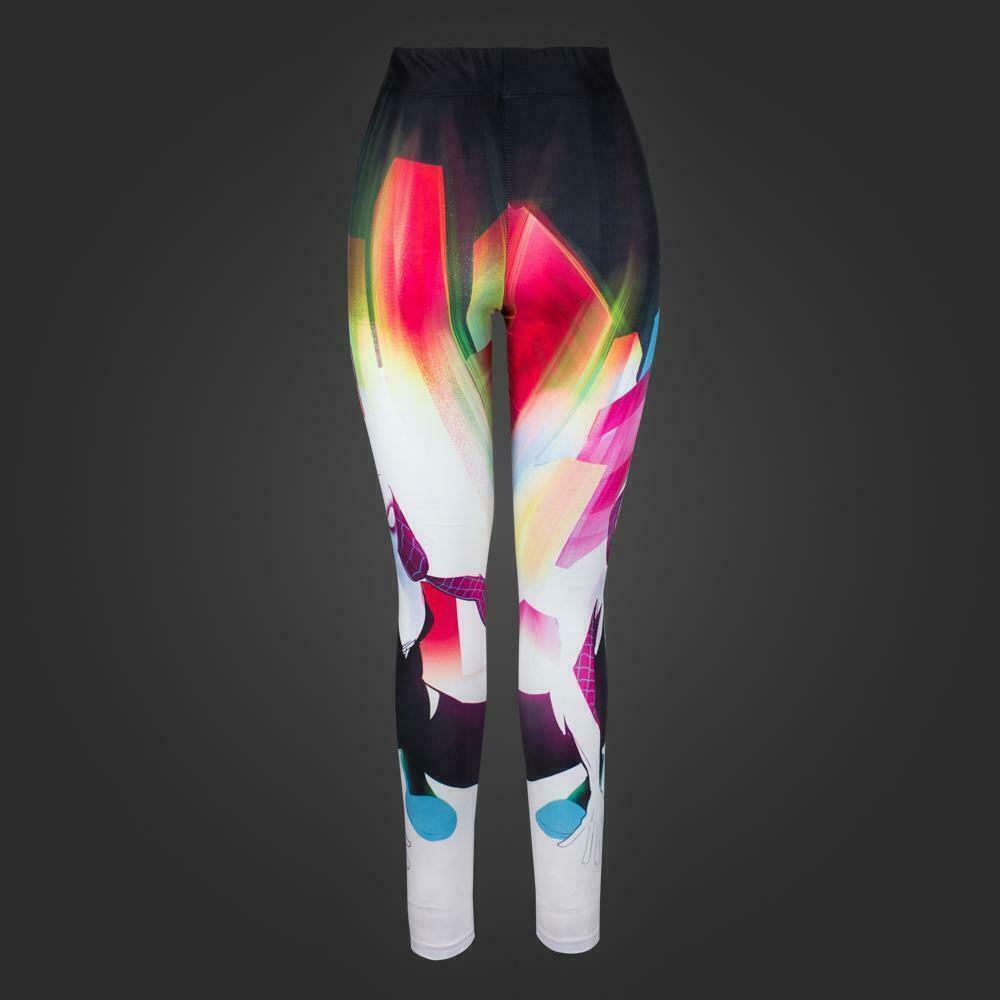 Marvel Rainbow Geometric Spiderwoman Leggings Small