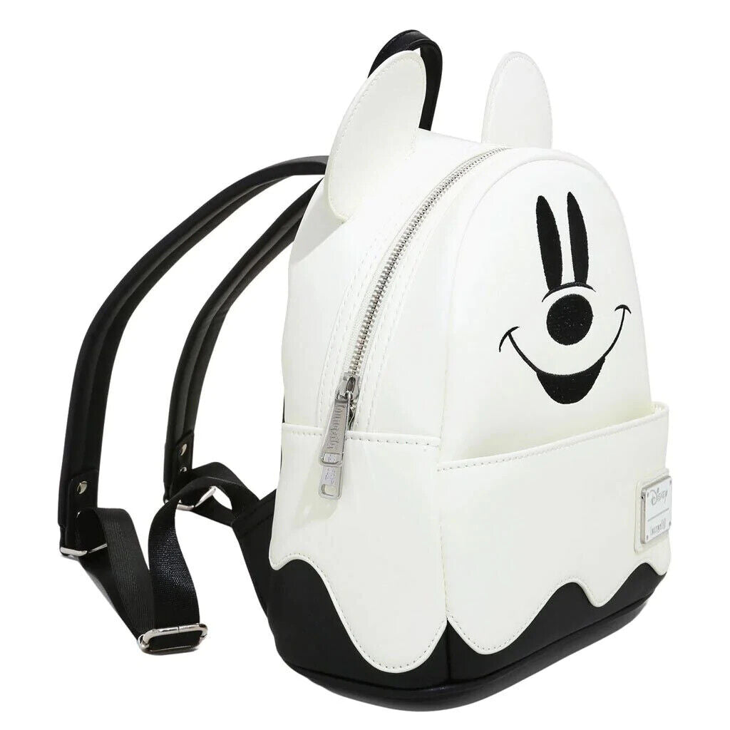 Loungefly Disney Ghost Mickey Glow in the Dark Halloween Mini Backpack