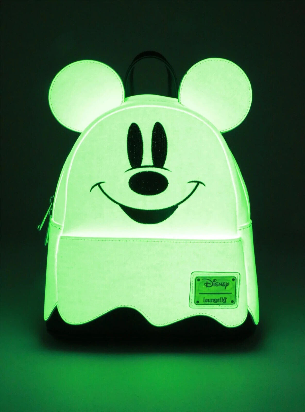 Loungefly Disney Ghost Mickey Glow in the Dark Halloween Mini Backpack