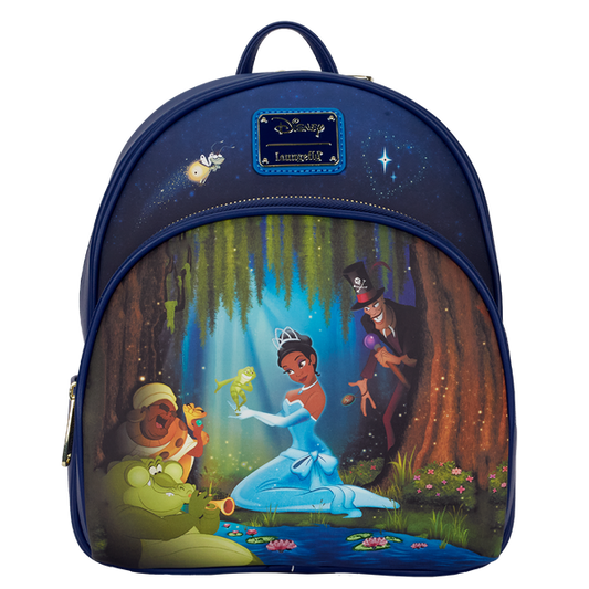 Loungefly Disney Princess tiana And The Frog Bayou Scene Light Up Mini Backpack