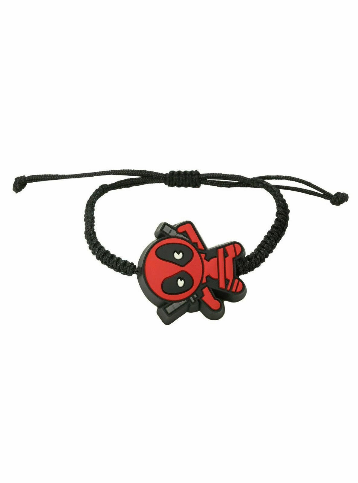 Marvel Avengers Dead Pool Deadpool Kawaii Cord Adjustable Charm Bracelet in Box