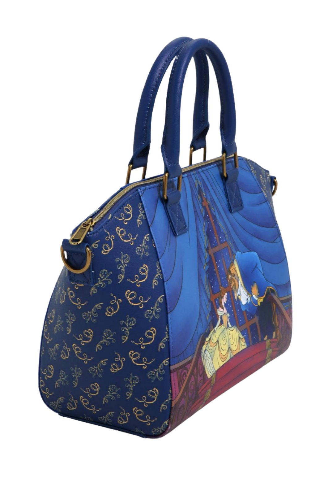 Loungefly Disney Beauty And The Beast Staircase Satchel Bag Purse