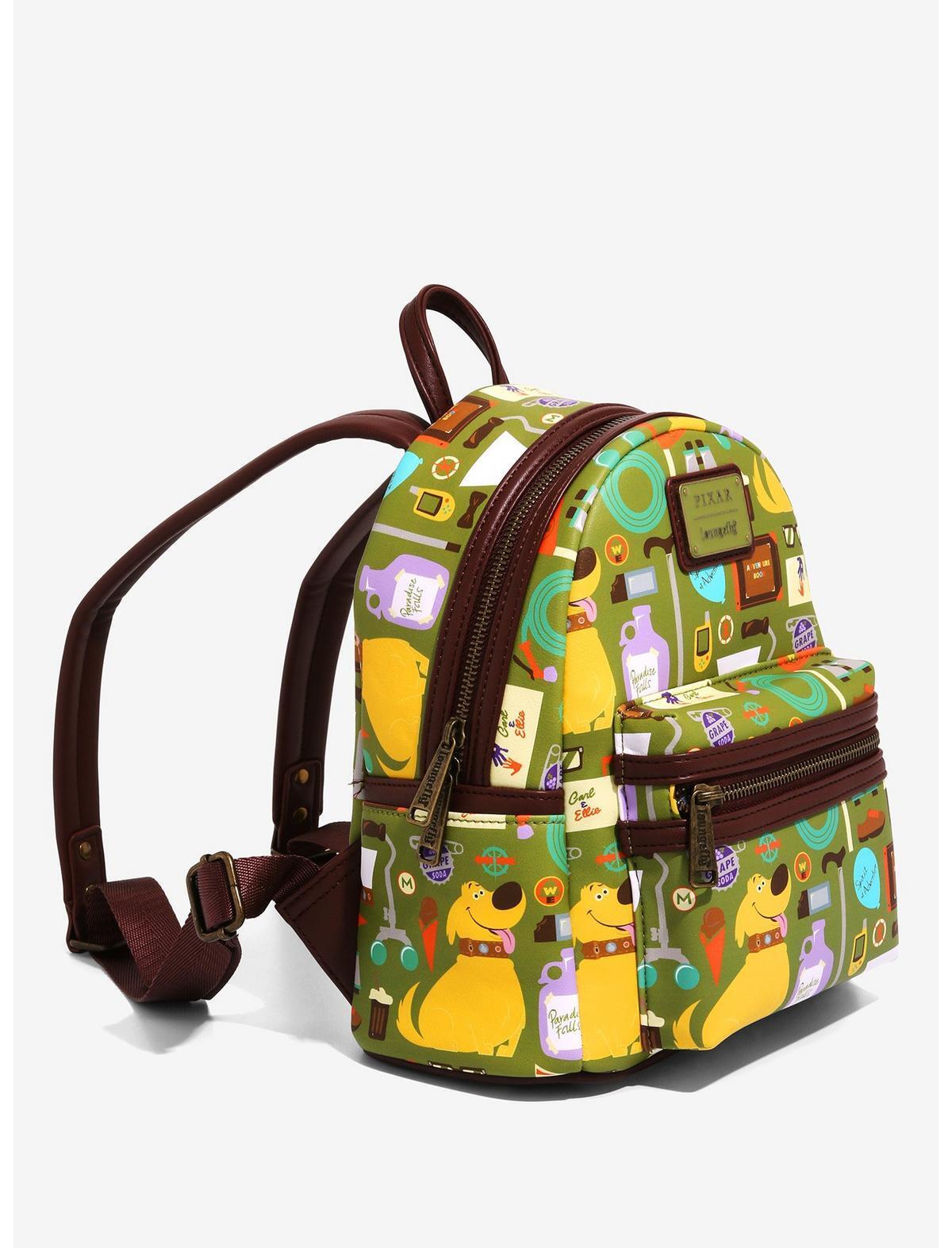 Disney Pixar Up Loungefly Backpack Dug Knick Knacks Pattern Bag