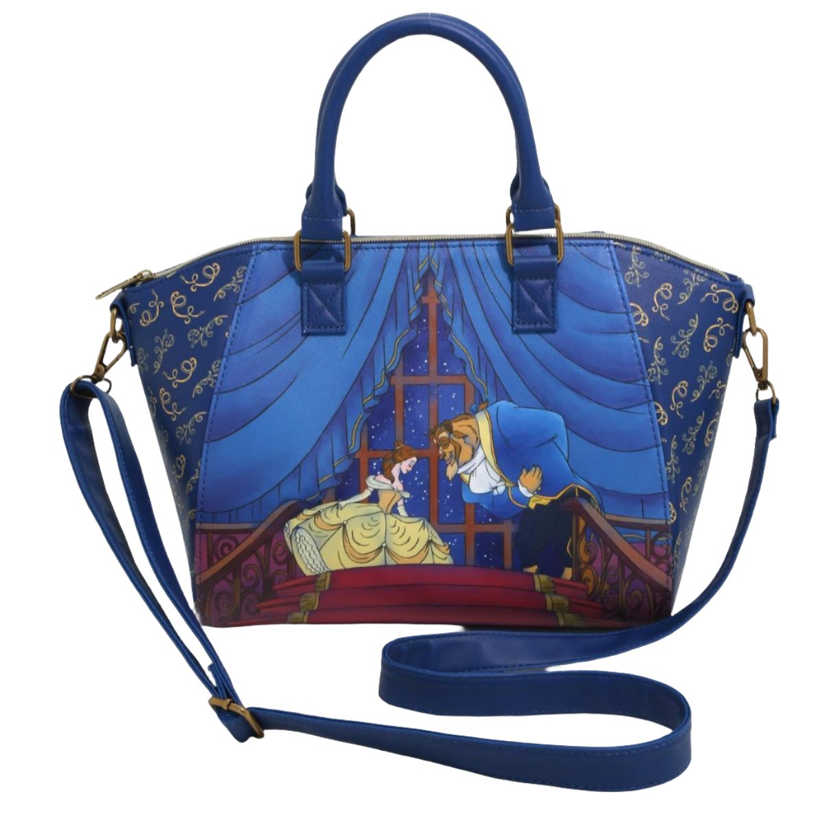 Loungefly Disney Beauty And The Beast Staircase Satchel Bag Purse