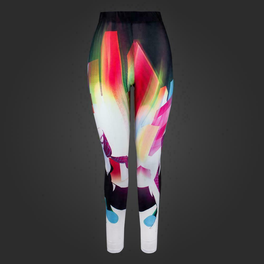 Marvel Rainbow Geometric Spiderwoman Leggings Small